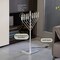 Large Modern Antique Nine Branch Electric Chabad Style Hanukkah Menorah with Flame Shaped LED Bulbs